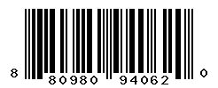 UPC barcode number 8809800940620