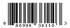 UPC barcode number 8809962361103