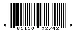 UPC barcode 881110027428