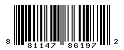 UPC barcode 881147861972