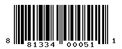 UPC barcode number 881334000511