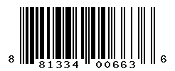 UPC barcode number 881334006636