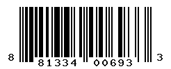 UPC barcode number 881334006933