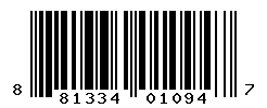 UPC barcode number 881334010947