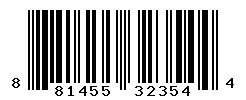 UPC barcode number 881455323544