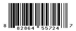 UPC barcode 882864557247