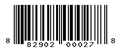 UPC barcode number 882902000278