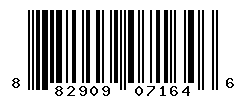 UPC barcode number 882909071646
