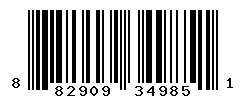 UPC barcode number 882909349851