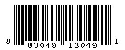 UPC barcode 883049130491