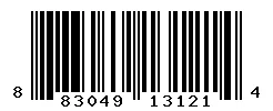 UPC barcode 883049131214