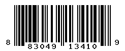 UPC barcode 883049134109