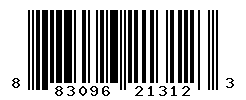 UPC barcode number 883096213123