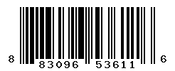 UPC barcode number 883096536116