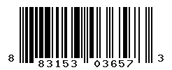 UPC barcode number 883153036573