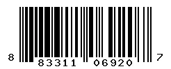 883311069207 barcode
