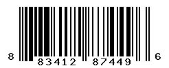 UPC barcode number 883412874496