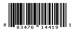 UPC barcode number 883476144191