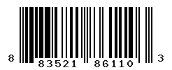 UPC barcode 883521861103