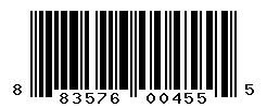 UPC barcode number 883576004555