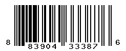 UPC barcode number 883904333876