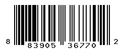 883905367702 barcode