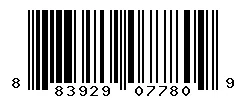 UPC barcode 883929077809