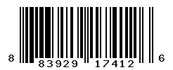 UPC 883929174126 barcode image