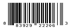 UPC barcode number 883929222063