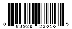 UPC barcode number 883929230105