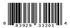 UPC barcode number 883929332014