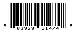 UPC barcode 883929514748