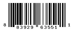 UPC barcode 883929635511