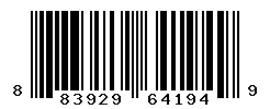 UPC barcode number 883929641949