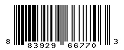 UPC barcode 883929667703