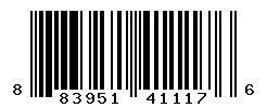 UPC barcode number 883951411176