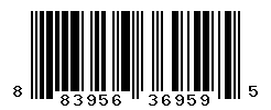 UPC barcode number 883956369595