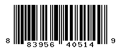 UPC barcode number 883956405149