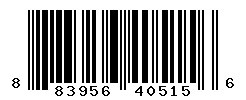 UPC barcode number 883956405156