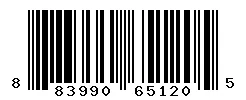 UPC barcode 883990651205