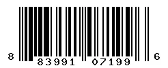 UPC barcode 883991071996