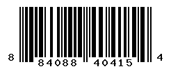 UPC barcode number 884088404154