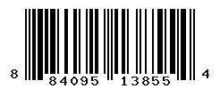 UPC barcode number 884095138554