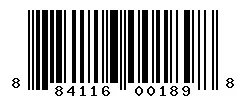 884116001898 barcode