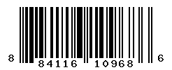 UPC barcode number 884116109686