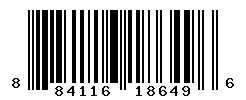 884116186496 barcode