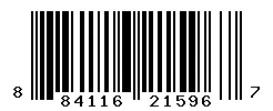 884116215967 barcode