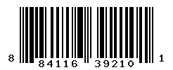 884116392101 barcode