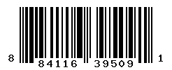 UPC barcode number 884116395911 lookup