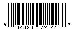 UPC barcode number 884423227417